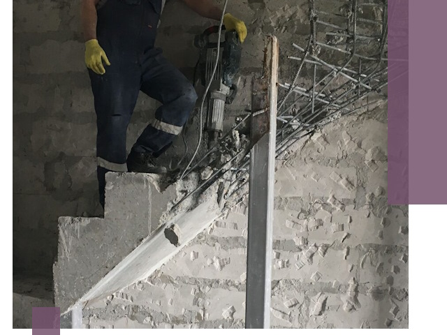 Демонтаж металлических и бетонных лестниц в Устях-Илимске