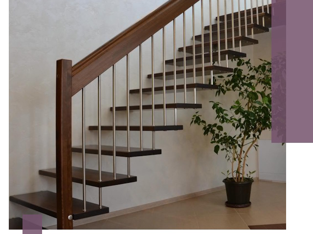 Лестницы на больцах под ключ в Устях-Илимске – изготовление и монтаж