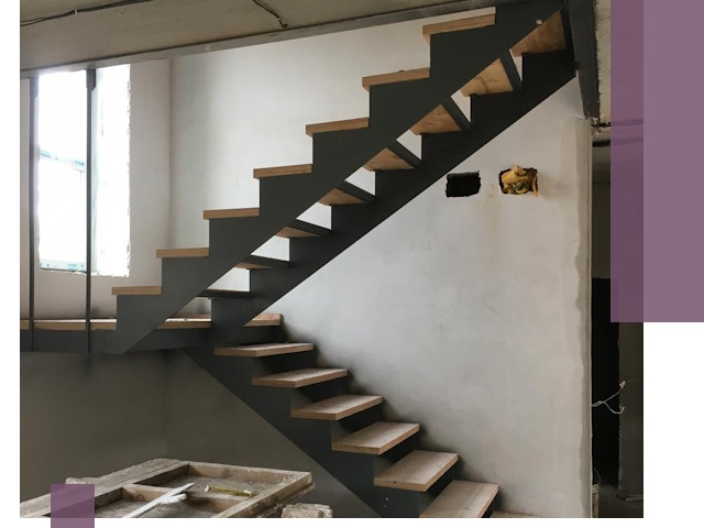 Изготовление лестниц на металлокаркасе в Устях-Илимске от производителя