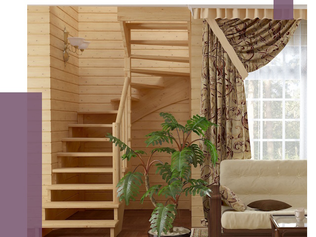 Лестницы для дачи в Устях-Илимске от 77220 руб.  | ПРОЛЁТ-Сть