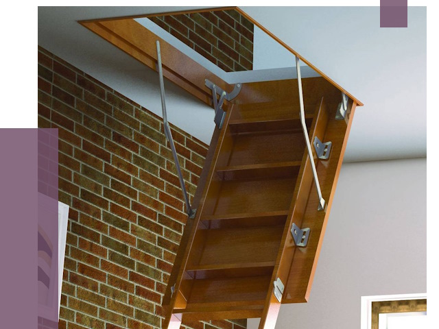 Установка чердачной лестницы в Устях-Илимске от 7956 руб. | ПРОЛЁТ-Сть