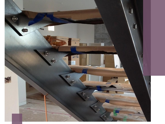 Усиление лестничных конструкций и усиление опор в Устях-Илимске