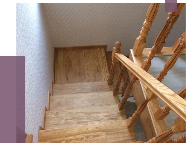 Сосновые лестницы в Устях-Илимске под ключ от 8216 руб.  | ПРОЛЁТ-Сть