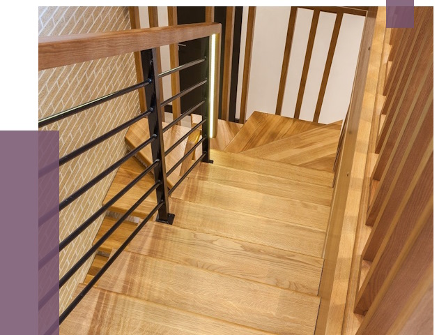 Лестницы из ясеня в Устях-Илимске под ключ от 10192 руб. 