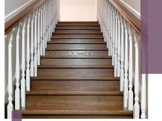 Лестницы из ясеня на заказ в Устях-Илимске — изготовление и монтаж