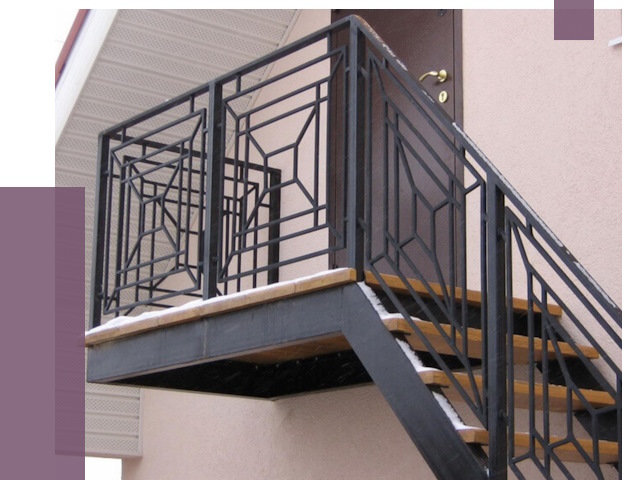 Металлические перила в Устях-Илимске от 4368 руб.  | ПРОЛЁТ-Сть