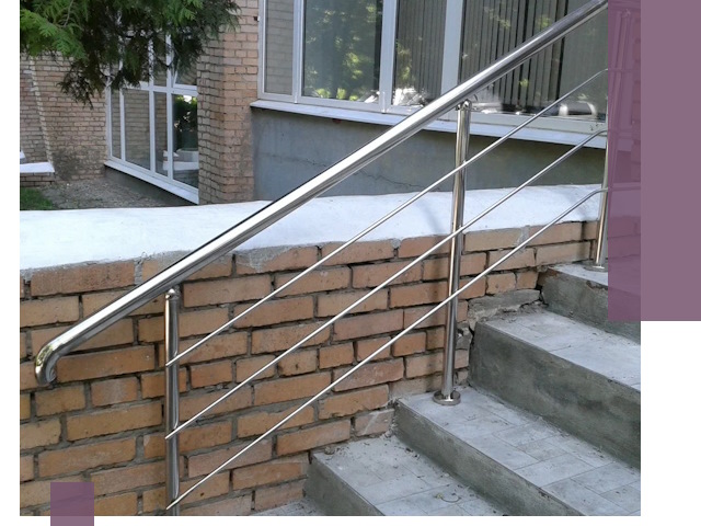 Перила из нержавеющей стали высокого качества в Устях-Илимске