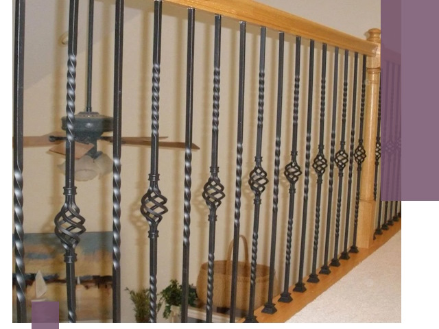 Изготовление и монтаж кованных перил в Устях-Илимске под ключ