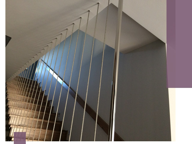 Тросовые перила под ключ в Устях-Илимске — производство и монтаж