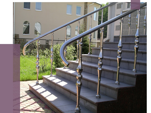 Перила для крыльца в Устях-Илимске от 10920 руб. — монтаж ПРОЛЁТ-Сть