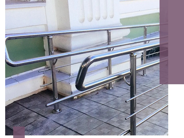 Ограждения пандусов из металла и нержавейки в Устях-Илимске