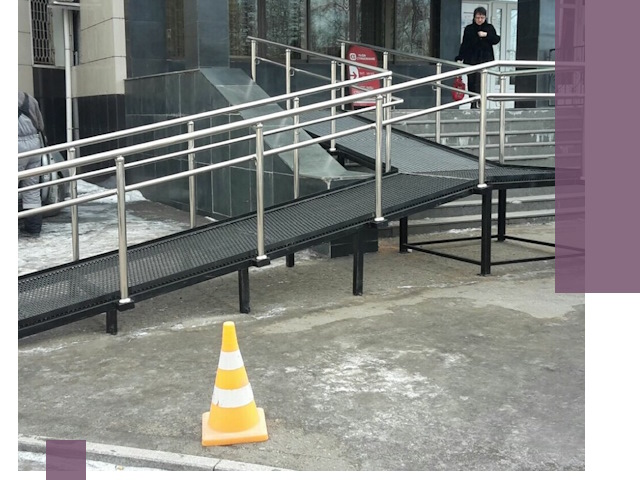 Стационарные пандусы под ключ в Устях-Илимске — изготовление и монтаж