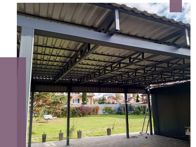 Монтаж навесов в Устях-Илимске от 7488 руб. — установка навеса | ПРОЛЁТ-Сть