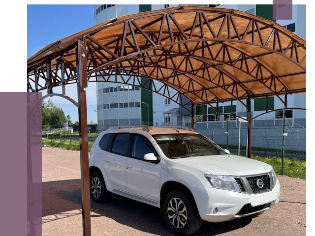 Недорогие навесы в Устях-Илимске от 43680 руб.  | ПРОЛЁТ-Сть