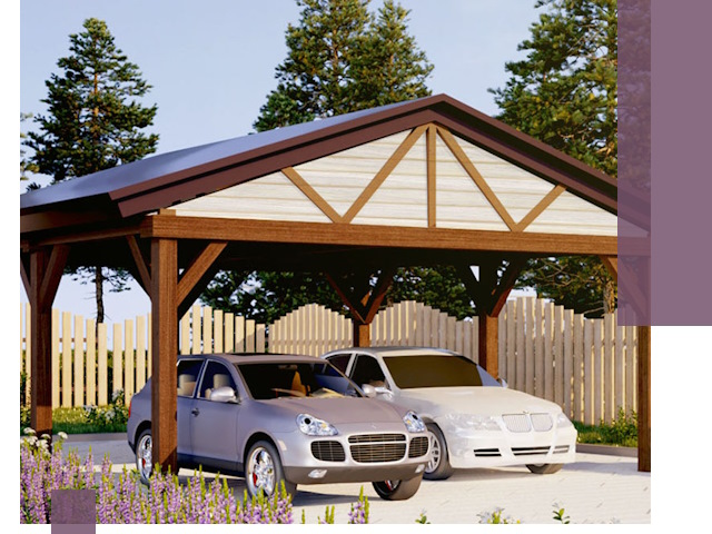 Навесы для автомобиля в Устях-Илимске — изготовление и монтаж
