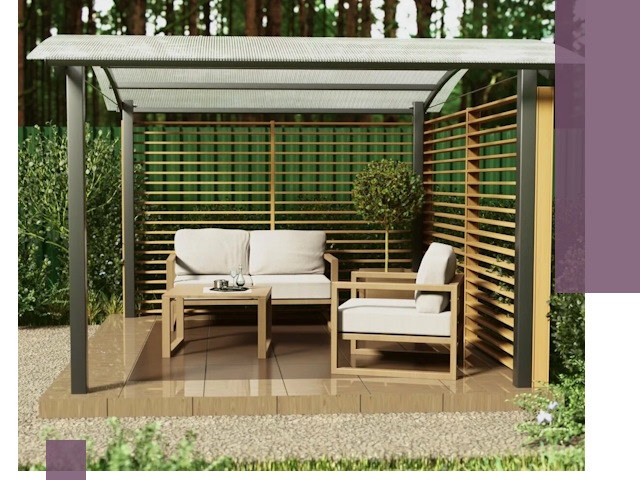 Навесы для дачи в Устях-Илимске: изготовление, монтаж и демонтаж