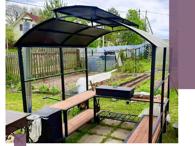 Навесы для барбекю в Устях-Илимске: изготовление, монтаж и демонтаж