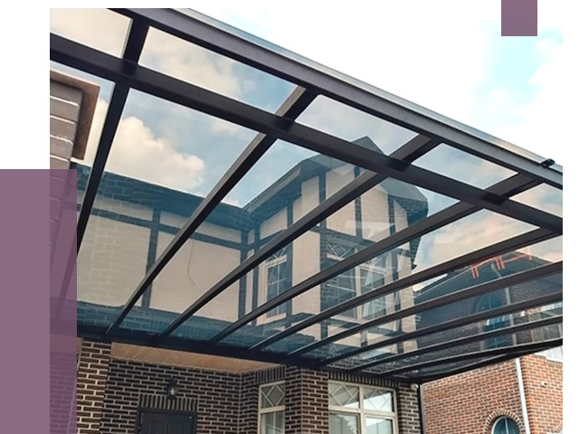 Навесы из поликарбоната в Устях-Илимске от 8757 руб. под ключ — ПРОЛЁТ-Сть