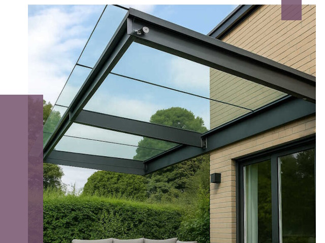 Стеклянные навесы и козырьки в Устях-Илимске от 12480 руб.