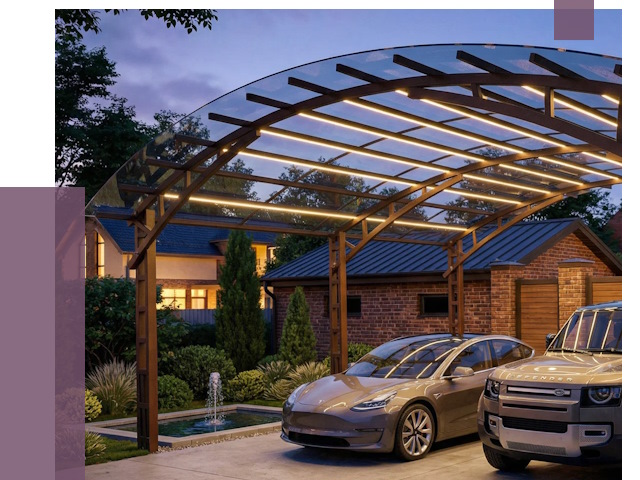 Металлические навесы в Устях-Илимске от 12896 руб. под ключ — ПРОЛЁТ-Сть