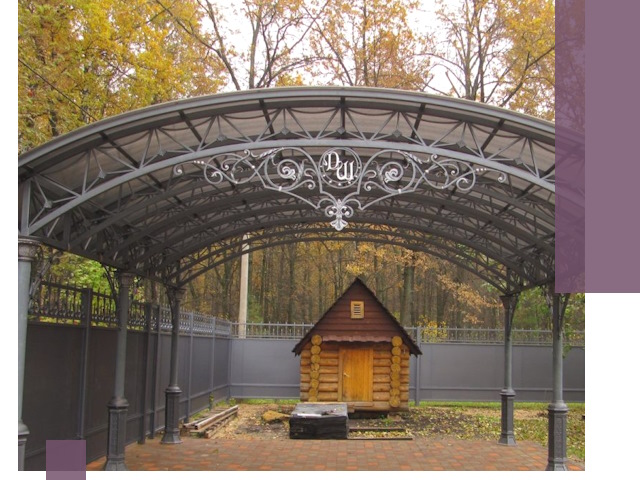 Кованые навесы премиум-класса под заказ в Устях-Илимске