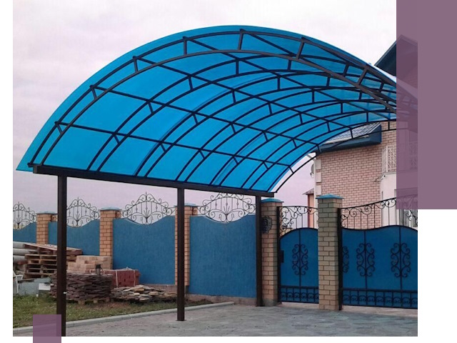 Арочные навесы под ключ в Устях-Илимске — изготовление и монтаж