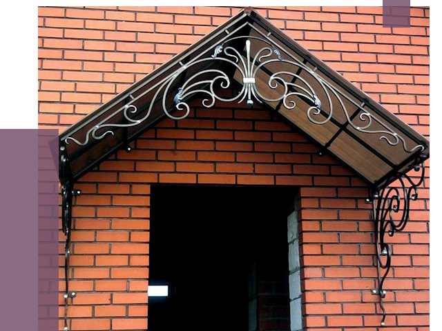 Металлические козырьки в Устях-Илимске от 10868 руб. 