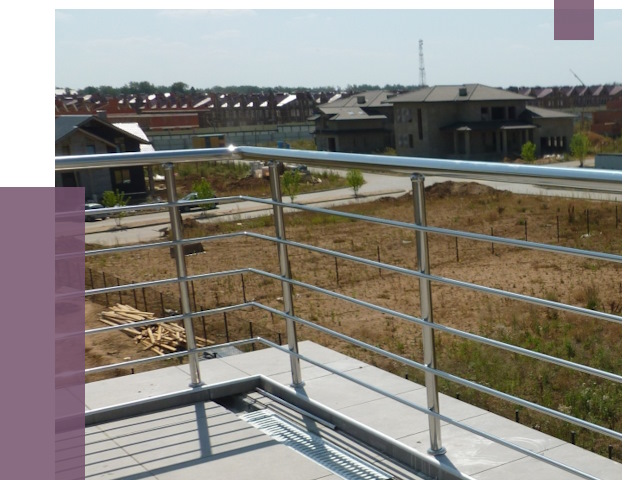 Парапеты из нержавеющей стали в Устях-Илимске от 8112 руб. за м² | ПРОЛЁТ-Сть