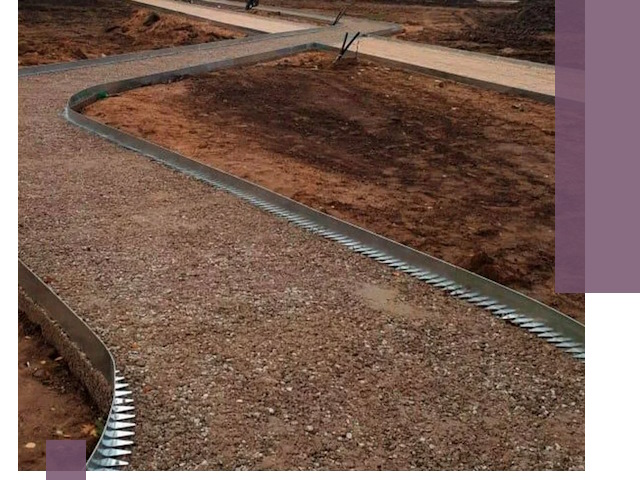 Металлические бордюры под ключ в Устях-Илимске — изготовление и монтаж