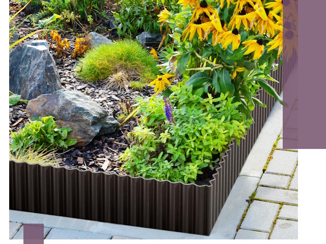 Металлические бордюры для клумб в Устях-Илимске — производство и монтаж