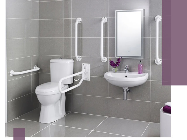 Поручни для санузлов в Устях-Илимске: установка, ремонт и монтаж